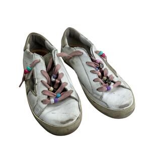 Golden Goose Superstar GGDB/Private Edition Limited White Silver Sneakers Sz 35